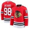Chicago Blackhawks Fanatics Premium Connor Bedard 2024-25 Heim Rot Trikot - Herren